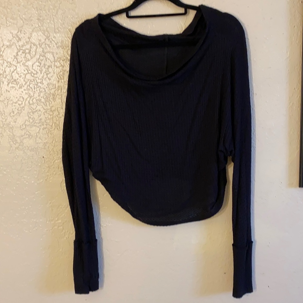 Fashion Nova Poncho Top Black Size Small